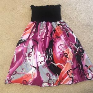 OS swim cover up like new, pink, black, orange